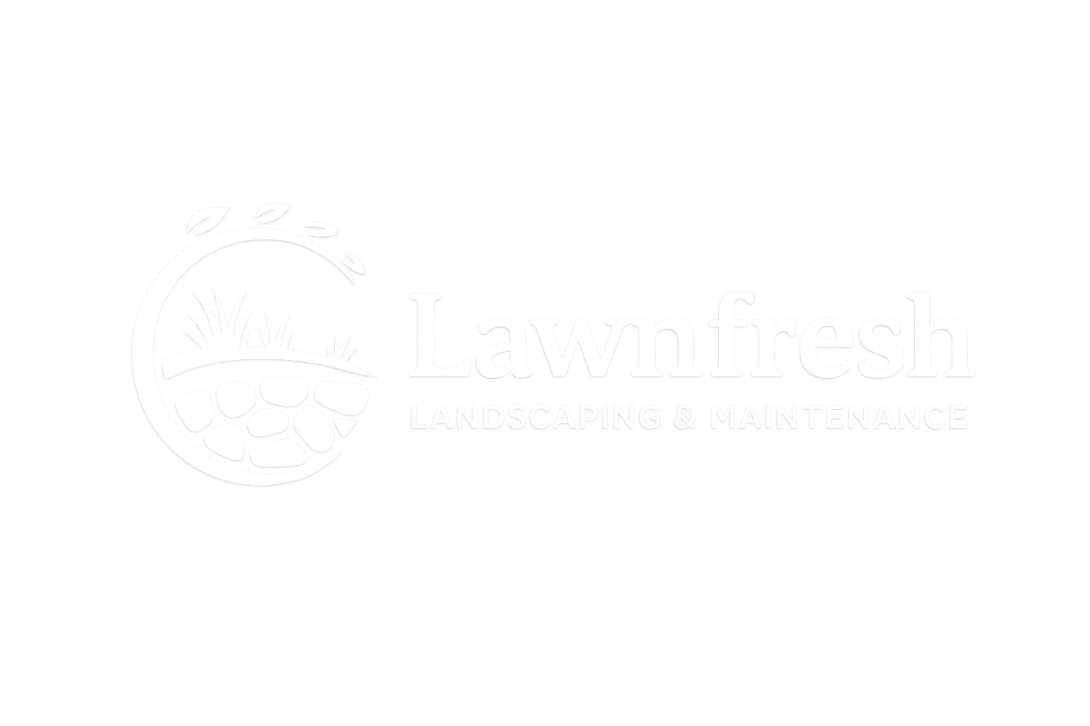 lawnfresh og logo white